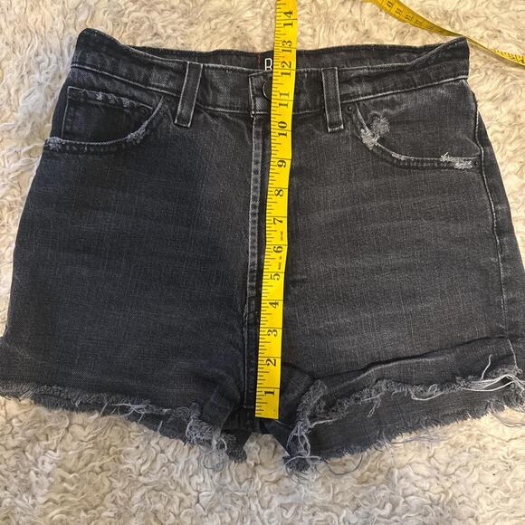 Urban outfitters bdg girlfriend high-rise shorts (black)-27 - Picture 4 of 7